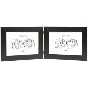 double frame S41VH2H2H black resin 10,0 x15,0 cm