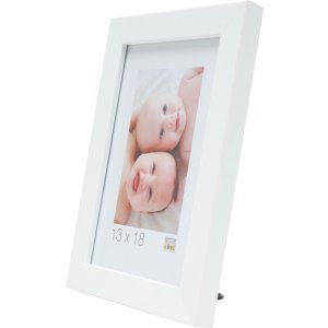 photo frame white resin 13,0 x13,0 cm