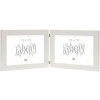 double frame S41VF1H white 2 photos 10x15 cm landscape