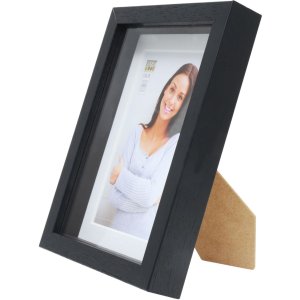 photo frame with mount black wood 50,0 x70,0 cm;40,0 x60,0 cm S223K