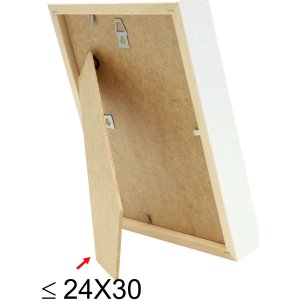 photo frame with mount white wood 24,0 x30,0 cm;18,0 x24,0 cm S223K