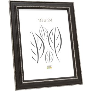 photo frame black wood 50,0 x70,0 cm S221F