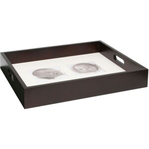 serving tray brown you can personalise, size: 36 x 44 x...