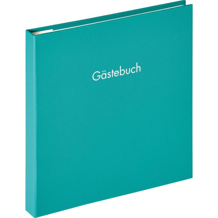 Spiral Guestbook Fun petrol green