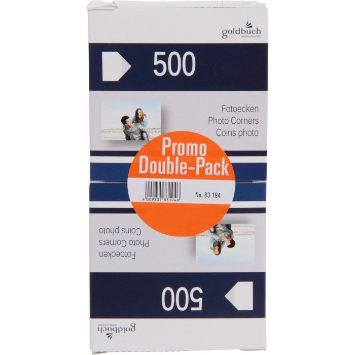 Goldbuch Photo Corners 2x500 Twin Pack Photo Glue