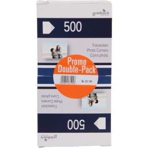 Goldbuch Photo Corners 2x500 Twin Pack Photo Glue