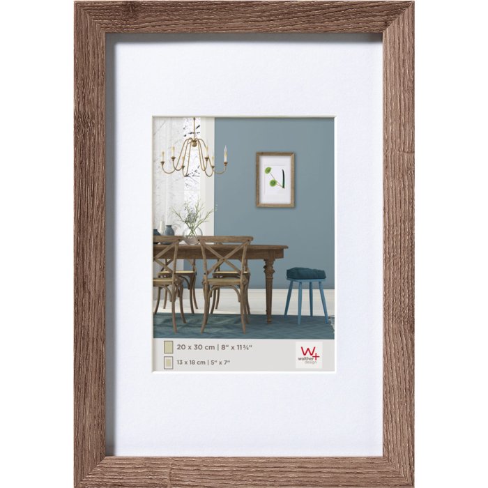 Fiorito wood frame 15x20 cm walnut