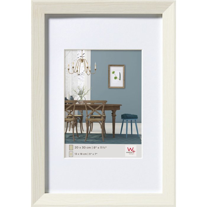 Fiorito wood frame 30x40 cm white