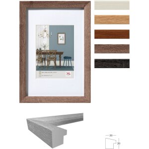 Fiorito wood frame with bevel cut mat