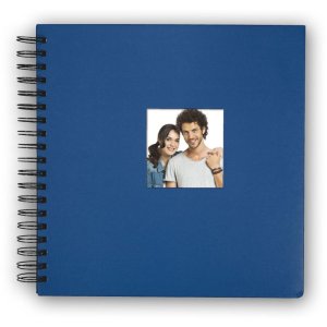 Spiral album Swiss 31x31 cm blue