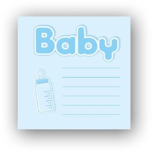 Baby album Bebe 24x24 cm blue