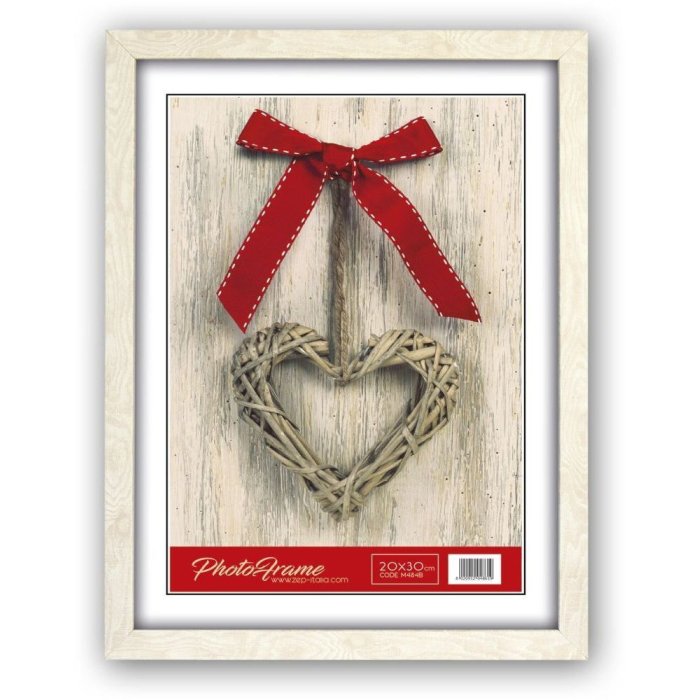 Wooden frame Basic M48 white 13x18 cm