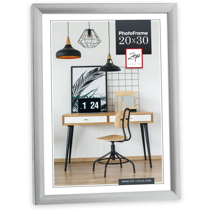 plastic frame New Easy 60x60 cm silver