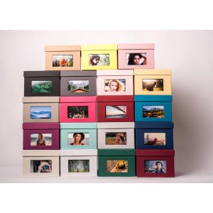 XL photo box Kandra 700 photos 13x18 cm taupe