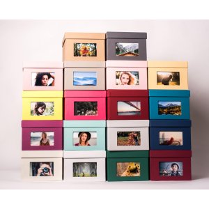 XL photo box Kandra 700 photos 13x18 cm taupe