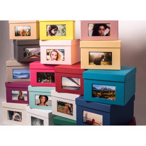 XL photo box Kandra 700 photos 13x18 cm kraft