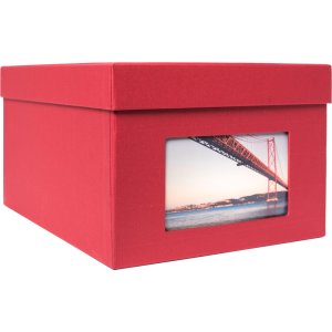 XL photo box Kandra 700 photos 13x18 cm rosso