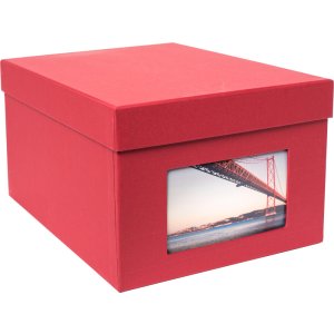 XL photo box Kandra 700 photos 13x18 cm rosso