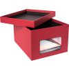 XL photo box Kandra 700 photos 13x18 cm rosso