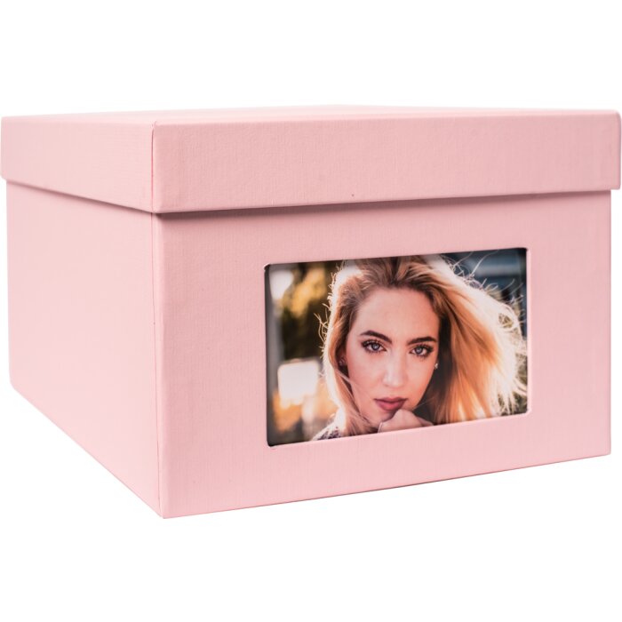 XL photo box Kandra 700 photos 13x18 cm flamingo