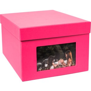 XL photo box Kandra 700 photos 13x18 cm fuchsia