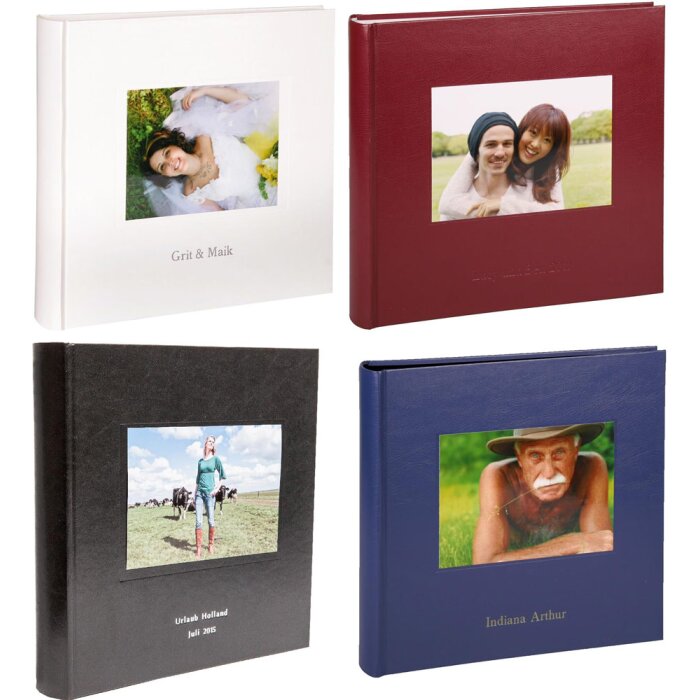 HNFD Photo album KOLARA with your picture + text 30x30 cm 100 sides