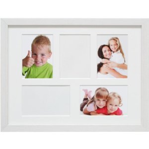 multi picture frame S41VF1P white 4 to 8 photos 10x15 cm