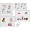 multi picture frame S41VF1P white 4 to 8 photos 10x15 cm