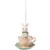 6PR2175 - pendant Rabbit 9x11 cm