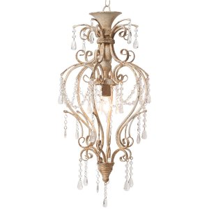 hanging lamp 32x70 cm shabby/antique beige