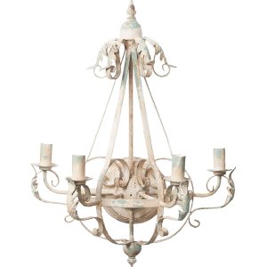 5LMP216 Clayre Eef - wall lamp holder white/blue/shabby...