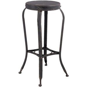 Clayre & Eef stool 37x72 cm shabby black