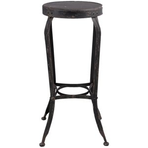 Clayre & Eef stool 37x72 cm shabby black