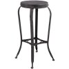 Clayre & Eef stool 37x72 cm shabby black