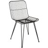 chair black 42x55x83 cm - iron