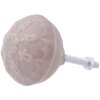 furniture knob 4x4 cm - grey/brown