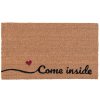 door mat Inside in brown/black - 74x45x2 cm