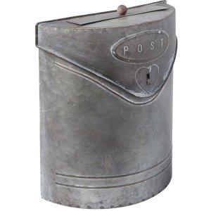 mailbox silver/grey 24x10x29 cm - 6Y2304 Clayre Eef