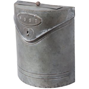 mailbox silver/grey 24x10x29 cm - 6Y2304 Clayre Eef