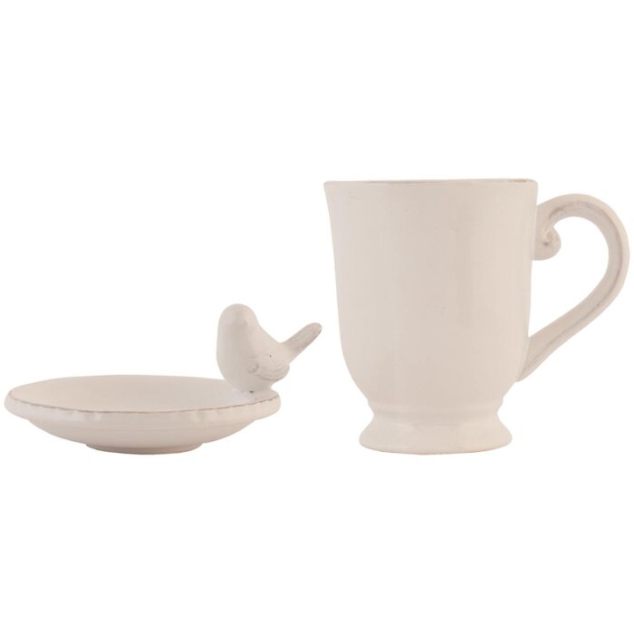 mug 12x8x11 cm natural/beige - 6CE0373 Clayre Eef