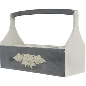 basket 45x21x34 cm shabby grey - 6H1409 Clayre Eef