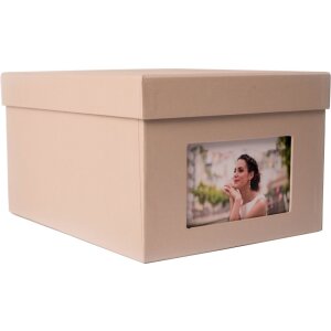 XL photo box Kandra 700 photos 13x18 cm taupe metallic