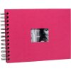 Spiral bound album BULDANA fuchsia ribbed