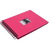 Spiral bound album BULDANA fuchsia ribbed