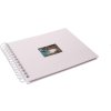 Spiral album BULDANA white ribbed - white pages