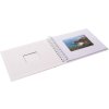 Spiral album BULDANA white ribbed - white pages