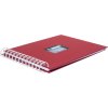 HNFD Spiral album BULDANA rosso ribbed 23x17 cm 40 white sides