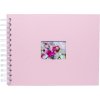 Spiral album BULDANA flamingo ribbed - white pages