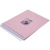 Spiral album BULDANA flamingo ribbed - white pages