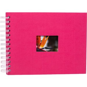 HNFD Spiral album BULDANA fuchsia ribbed 23x17 cm 40...